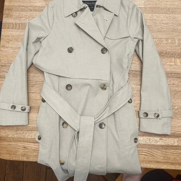 Classic Women’s Trench Coat All Saints Women's Beige Trench Belted small UK 6 - Picture 10 of 10